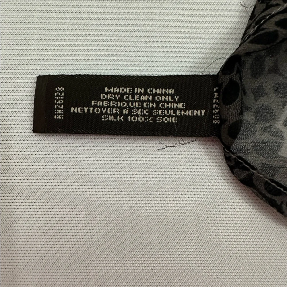 Coach square silk black and white bandana scarf